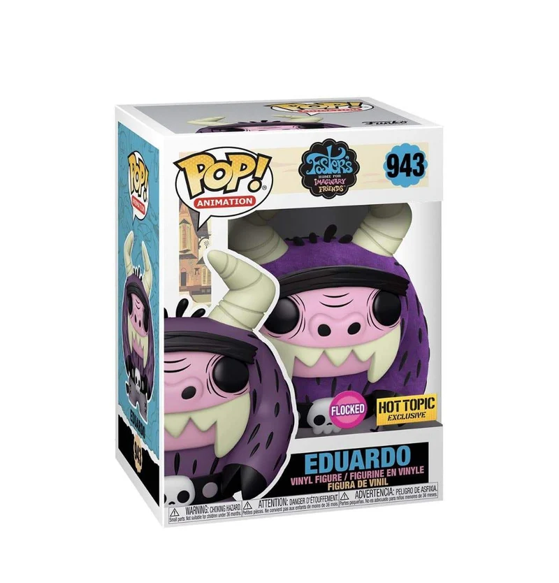 Eduardo (Flocked) #943 Funko Pop! Foster's Home For Imaginary Friends, Hot Topic Exclusive