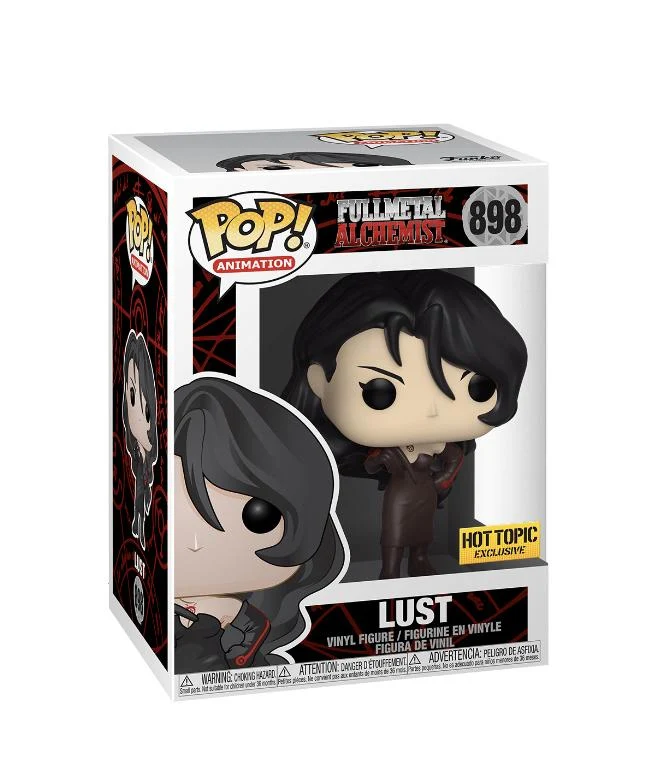 Lust #898 Funko Pop! Fullmetal Alchemist. Hot Topic Exclusive