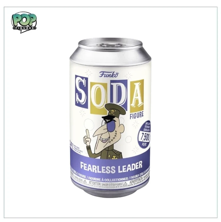 Fearless Leader Funko Soda Vinyl Figure! - Rocky Bullwinkle - LE7500 Pcs - Chance of Chase