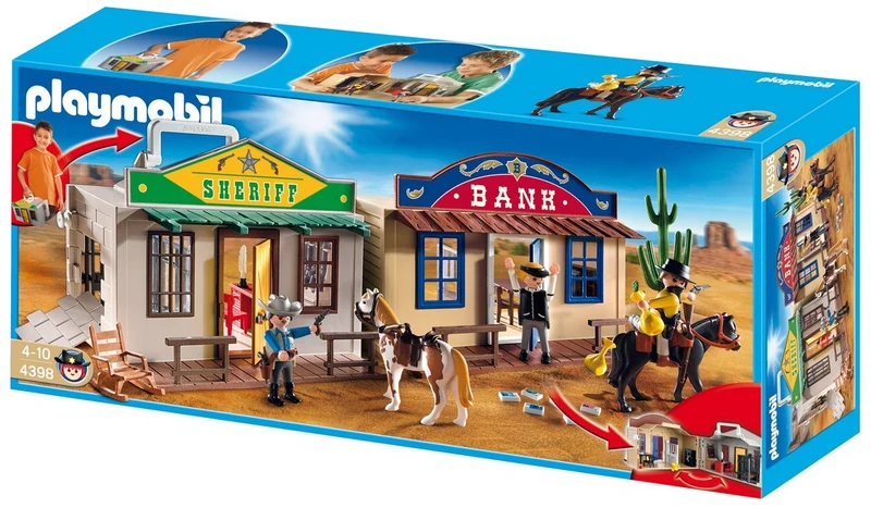 PLAYMOBIL 4398 Take Along Western City