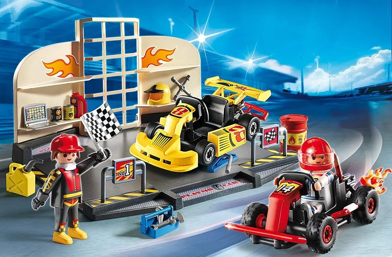 Playmobil 6869 City Action Go-Kart Garage Starter Set