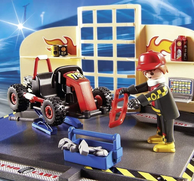 Playmobil 6869 City Action Go-Kart Garage Starter Set