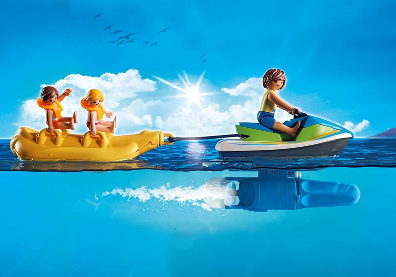 Playmobil 6980 Family Fun Floating Personal Watercraft with Banana Boat