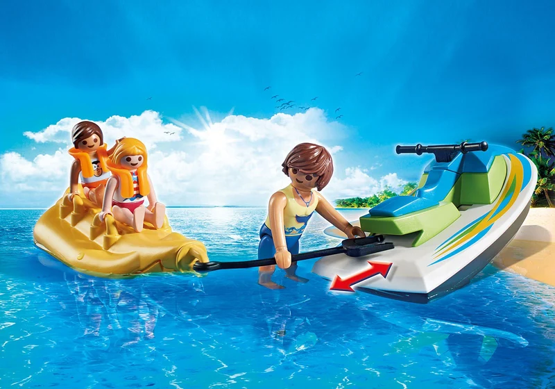 Playmobil 6980 Family Fun Floating Personal Watercraft with Banana Boat