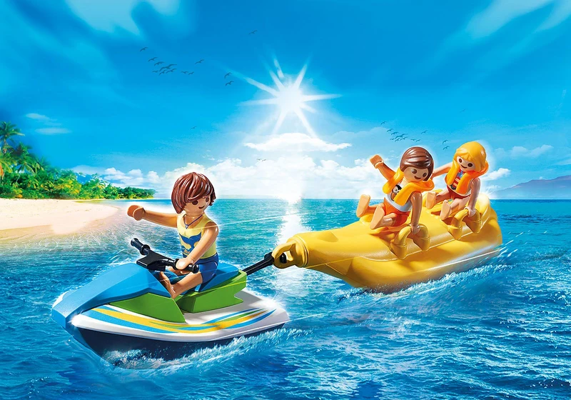 Playmobil 6980 Family Fun Floating Personal Watercraft with Banana Boat