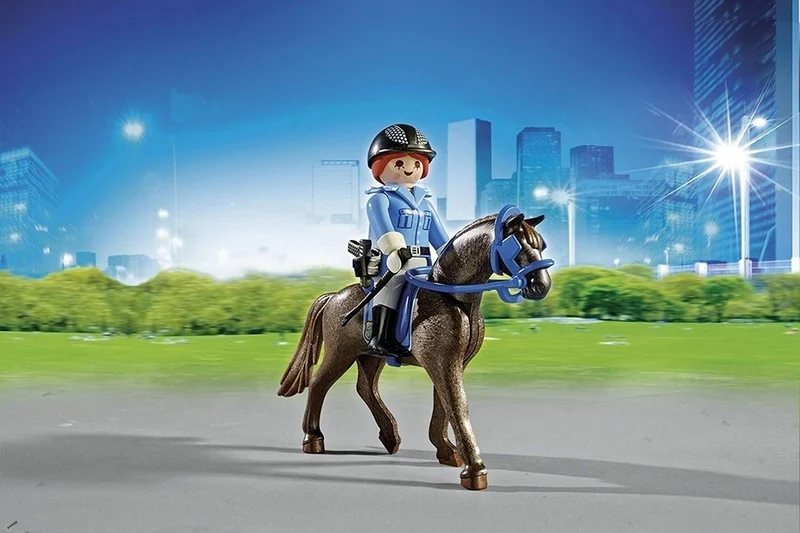 Playmobil City Action Police With Horse And Trailer - 6922