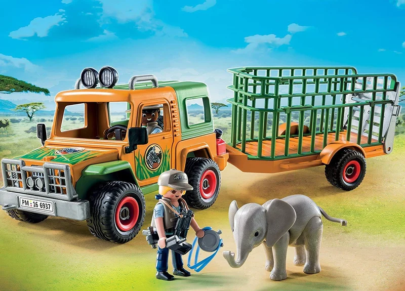 Playmobil 6937 Wild life Ranger's Truck with Elephant
