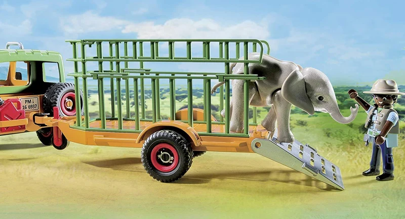 Playmobil 6937 Wild life Ranger's Truck with Elephant