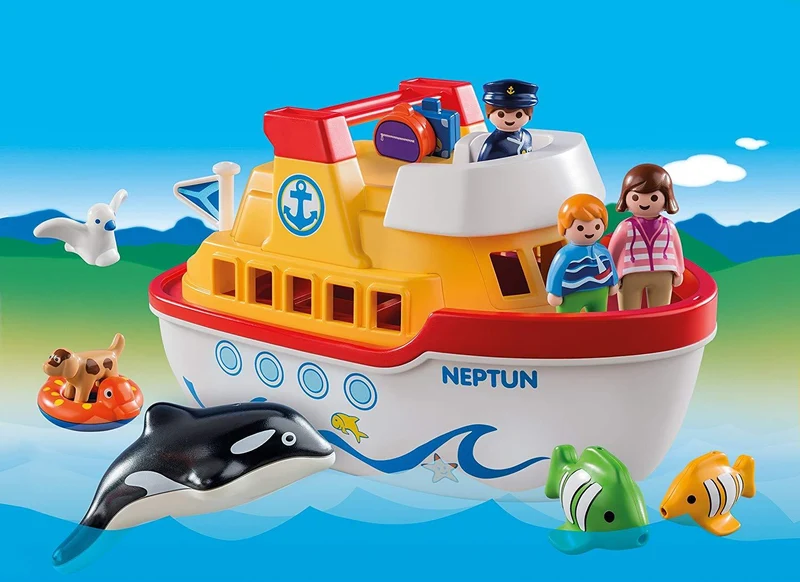 Playmobil 6957 1.2.3 Floating Take Along Ship
