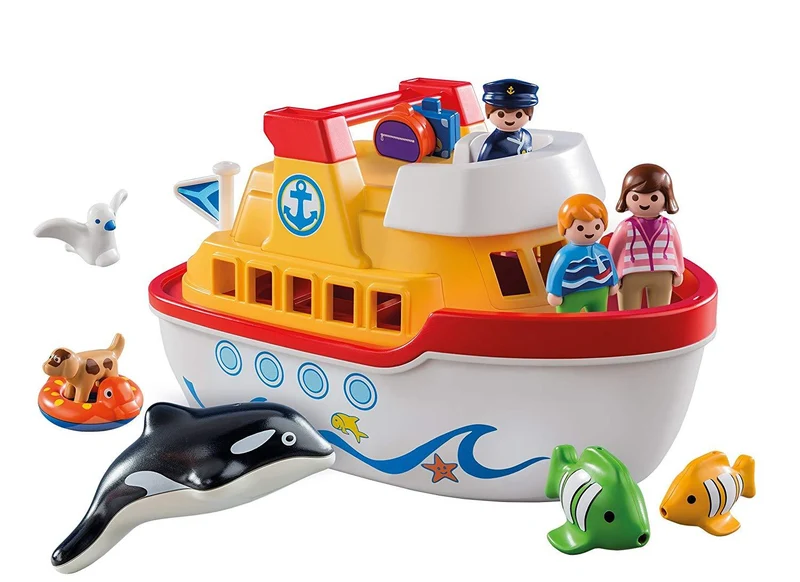 Playmobil 6957 1.2.3 Floating Take Along Ship