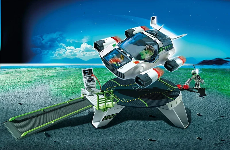 Playmobil 5150 E-Rangers Turbojet with Launch Pad
