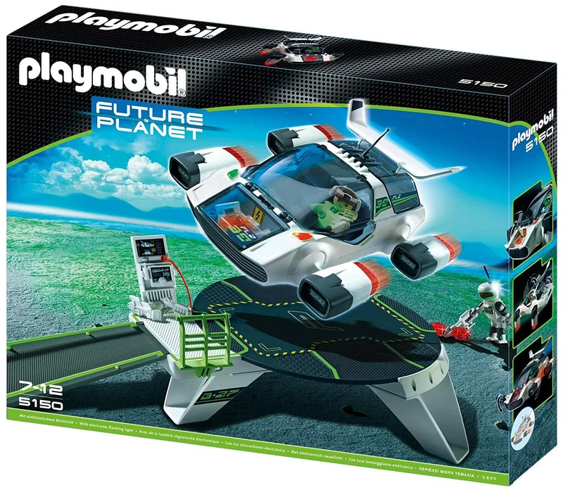 Playmobil 5150 E-Rangers Turbojet with Launch Pad