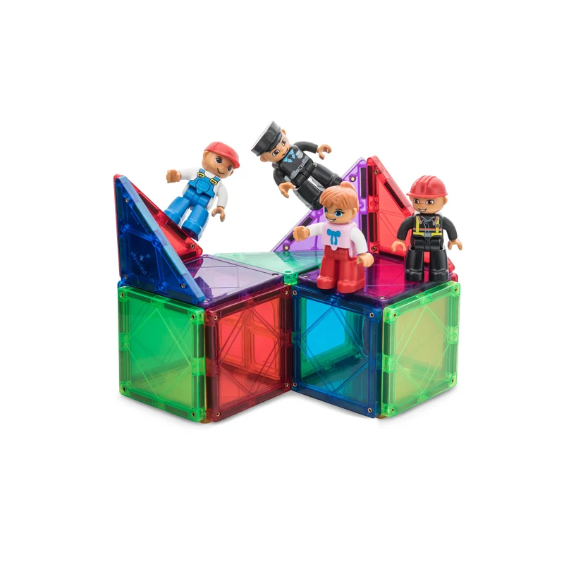ToyVs Magnetic Toy Figures with Firefighter, Nurse, Policeman, Builder