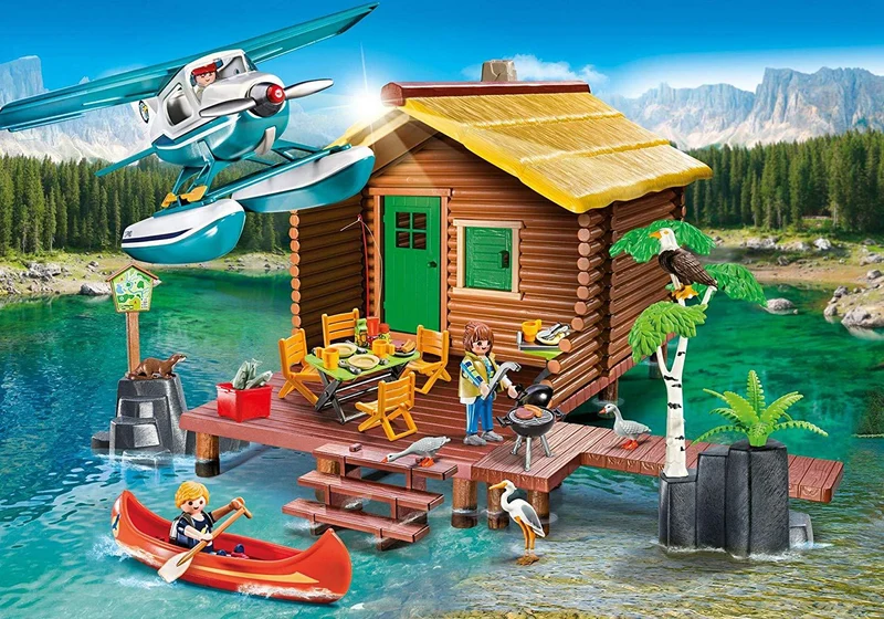 Playmobil 9320 Wild Life Cabin On The Lake