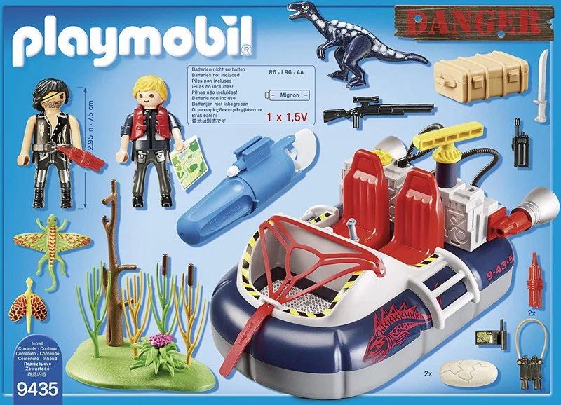 Playmobil 9435 City Action Dino Hovercraft with Underwater Motor