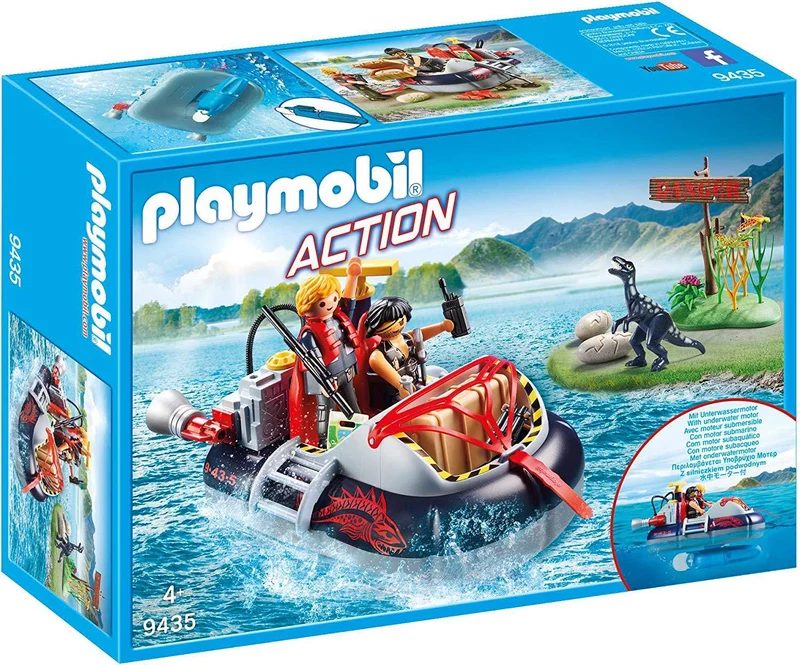 Playmobil 9435 City Action Dino Hovercraft with Underwater Motor
