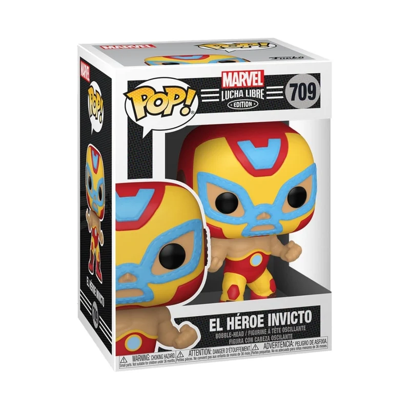 El Heroe Invicto (Iron Man) #709 Funko Pop! Marvel Lucha Libre