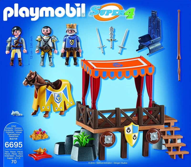Playmobil 6695 Super 4 Royal Tribune with Alex