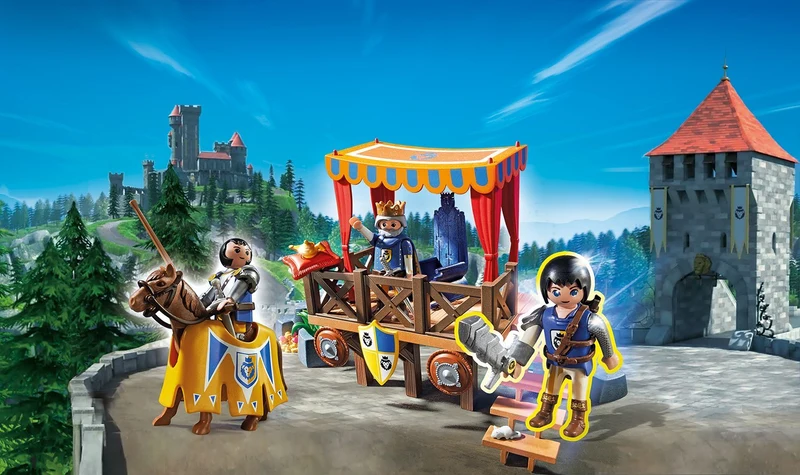 Playmobil 6695 Super 4 Royal Tribune with Alex
