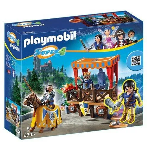 Playmobil 6695 Super 4 Royal Tribune with Alex