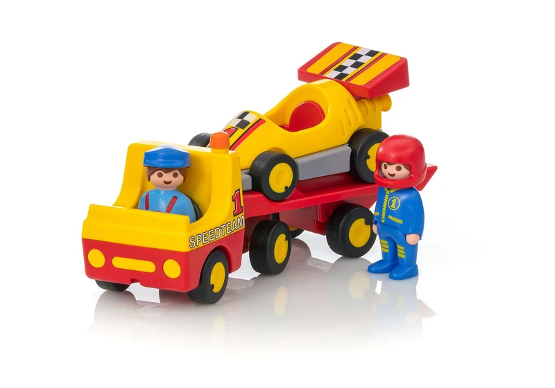 Playmobil 6761 1.2.3 Tow Truck with Race Car
