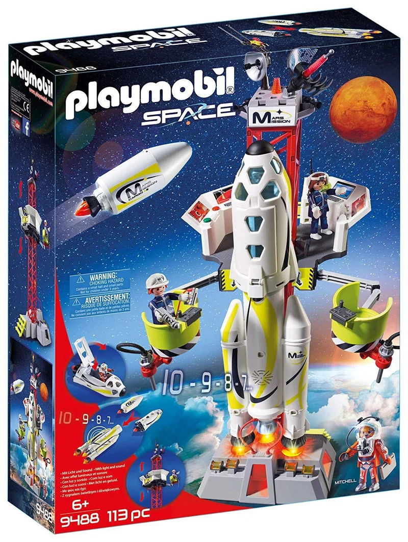 Playmobil 9488 Space Mission Rocket with Launch Site