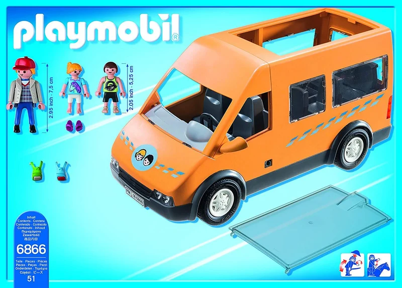 Playmobil 6866 City Life School Bus with Removable Roof
