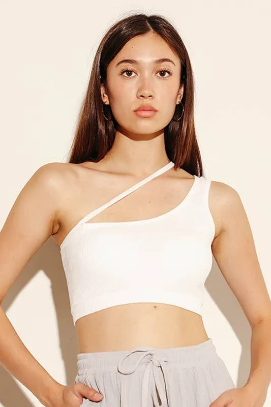 One shoulder top