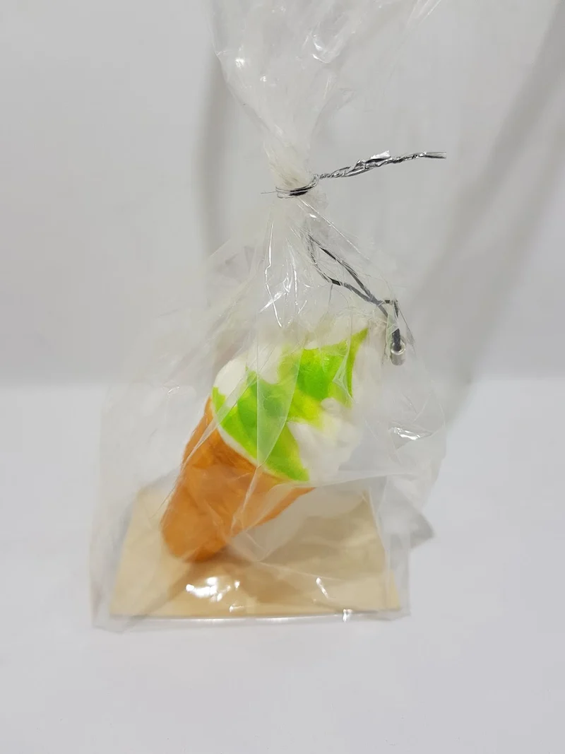 Green Ice cream charm squishy