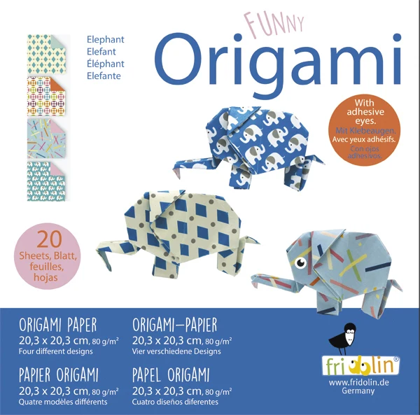 Funny Origami / 20 Blatt (20,3 x 20,3cm)