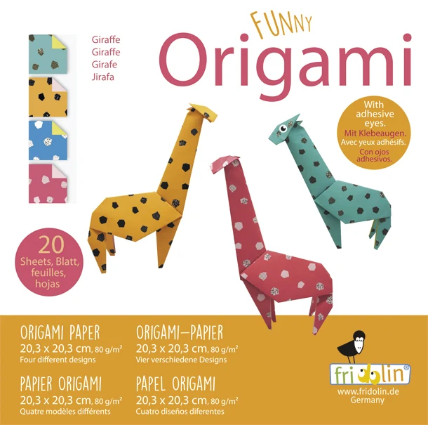 Funny Origami / 20 Blatt (20,3 x 20,3cm)