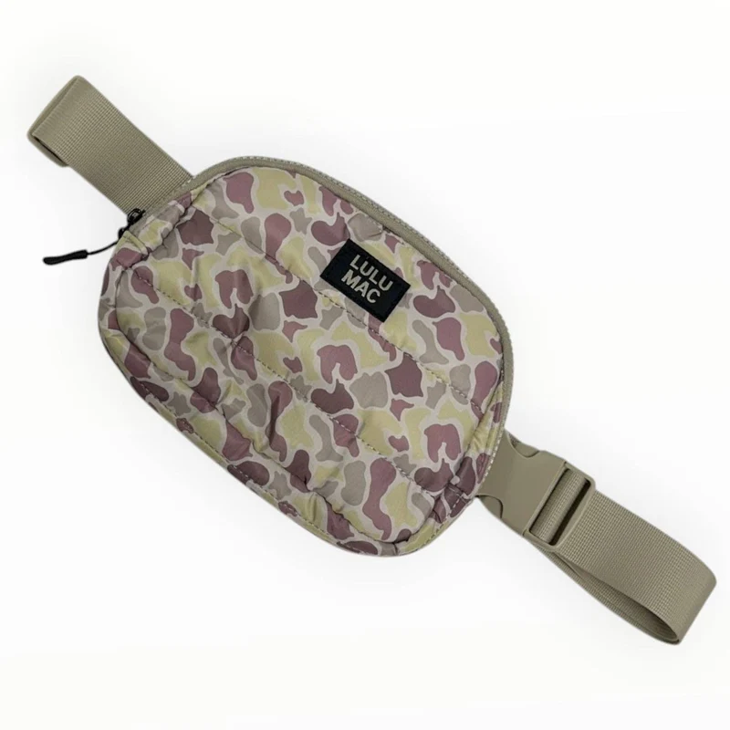 Lulu Mac Puffer Belt Bag ~ Light Camo