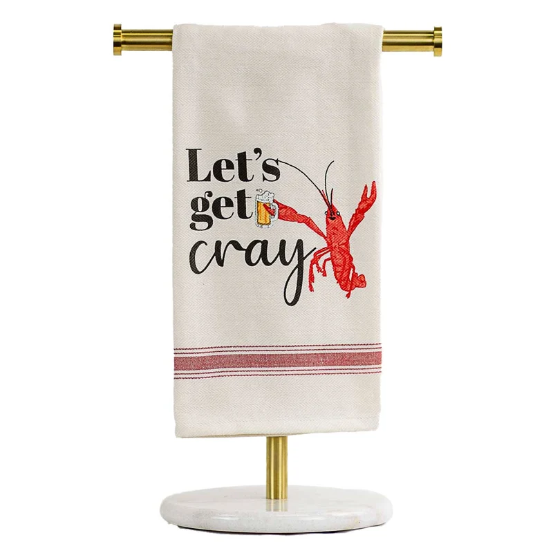 Let's Get Cray Cheers Hand Towel 20x28