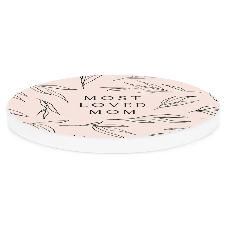 Most Loved Mom Coaster
