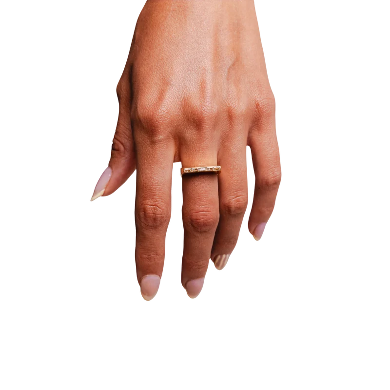 Diamond Back in Gold & Crystal