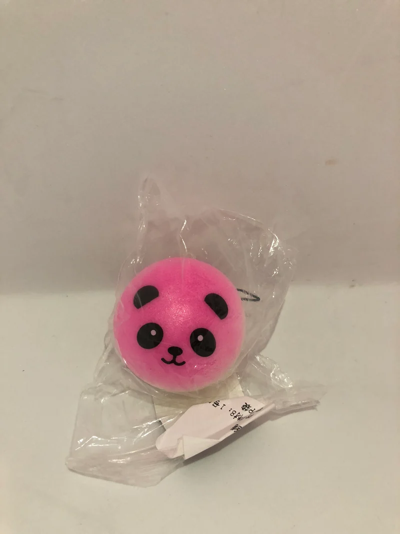 Pink Panda Bun Squishy Charm