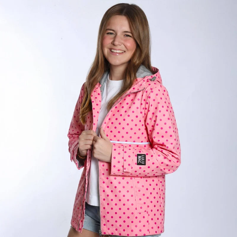 Pink/Hot Pink Lulu Mac Raincoat ~ Adult