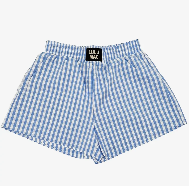 GINGHAM BOXER SHORT (multiple colors)