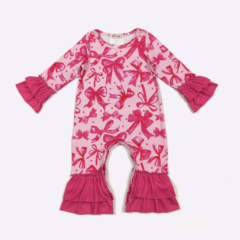 Fuchsia Coquette Baby Romper