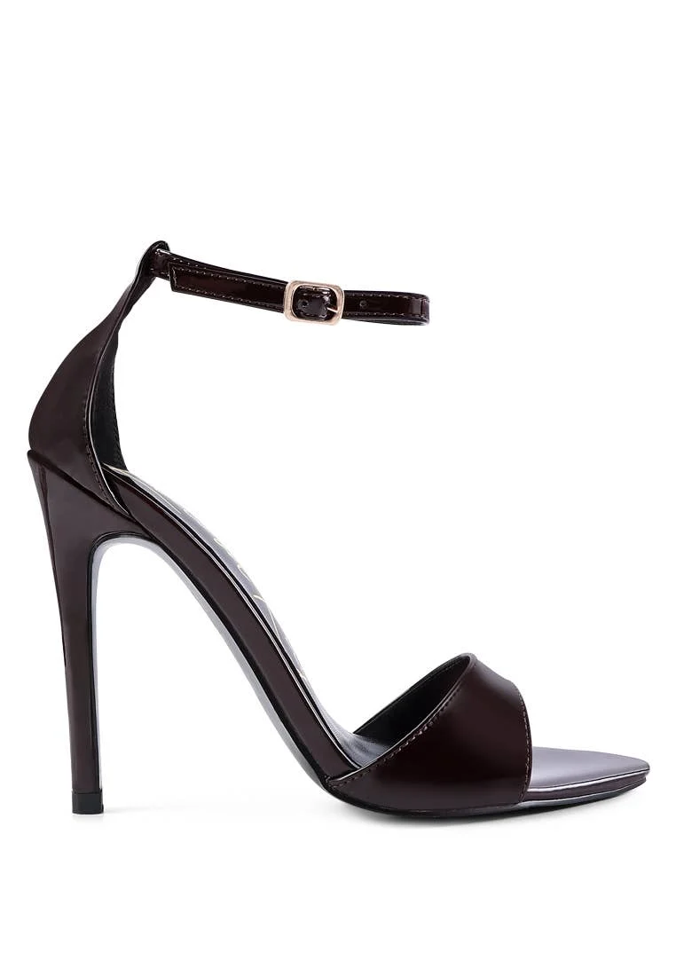 FLAME ANKLE STRAP HIGH HEELED SANDALS