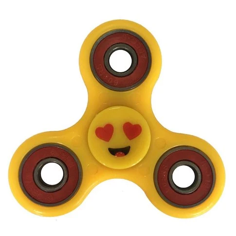 Stress Gear Emoji Fidget Spinner - Heart Eyes