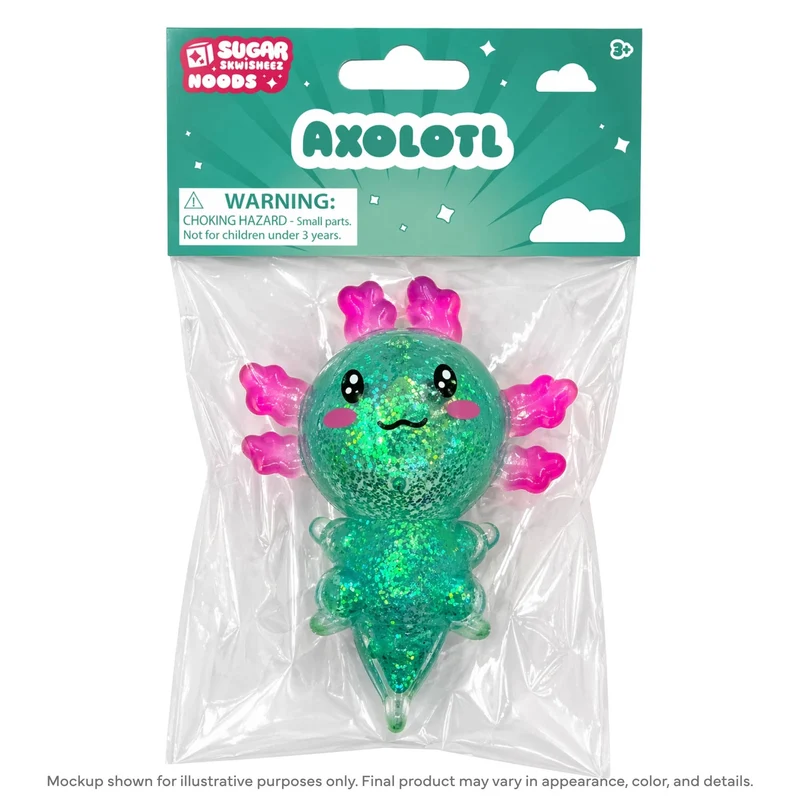 Assorted Sugar Skwisheez Axolotl - QTY 1 Squishy