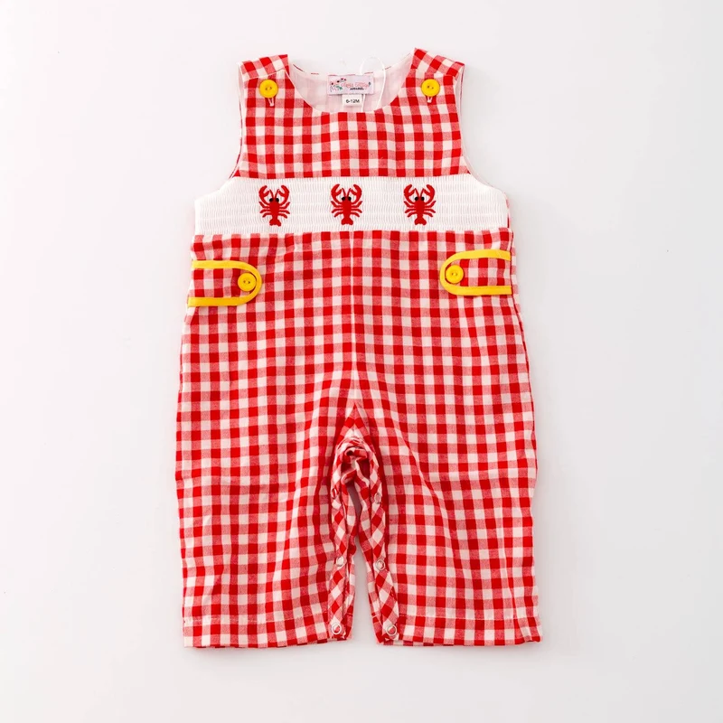 Crawfish Smocked Baby Jon Jon