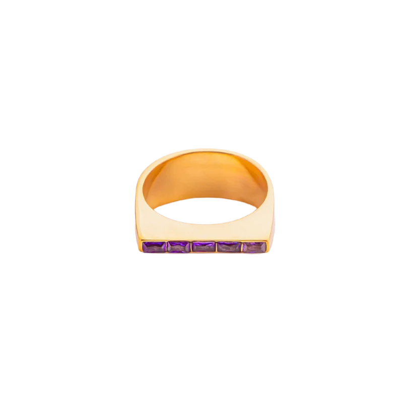 Diamond Back in Gold & Violet