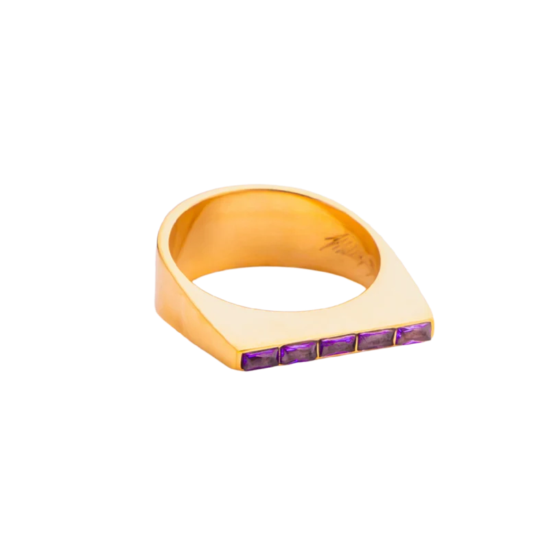 Diamond Back in Gold & Violet