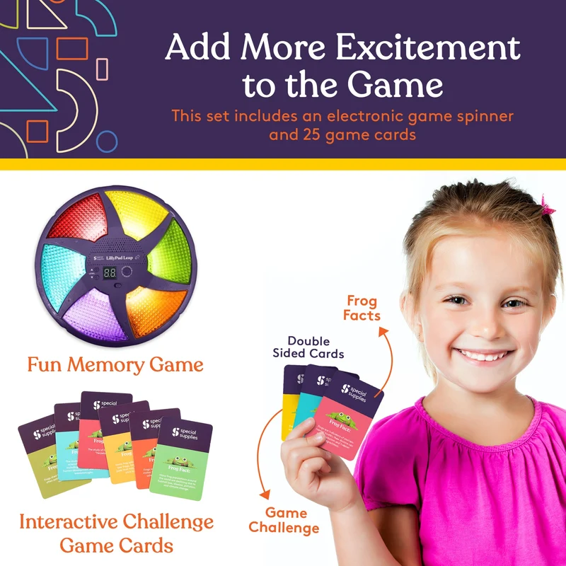 Frog Stepping Stones – Deluxe 6-Piece Set with Bonus Game