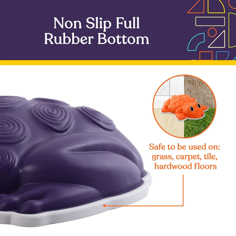 Frog Stepping Stones – Deluxe 6-Piece Set with Bonus Game
