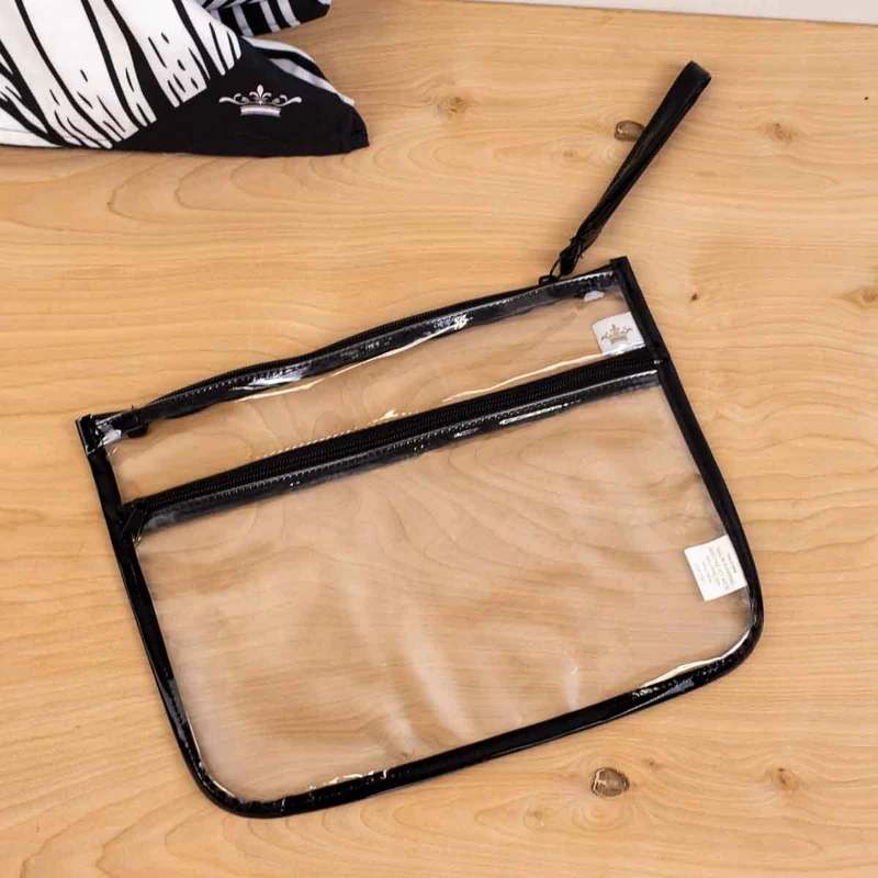 Palisade Pouch Clear/Black 12x9
