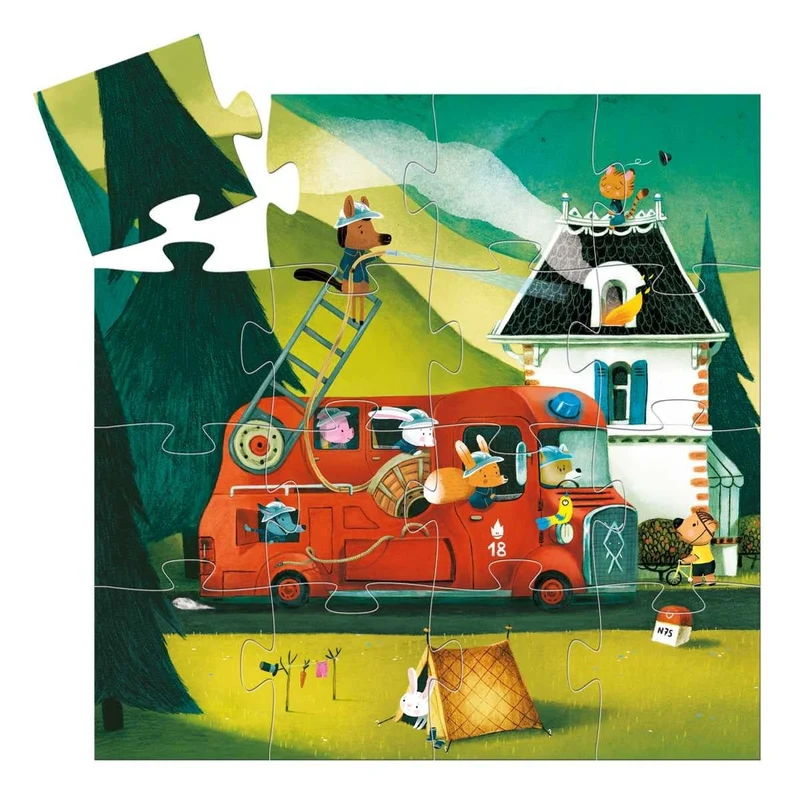 Puzzle: Feuerwehr - 16 Teile