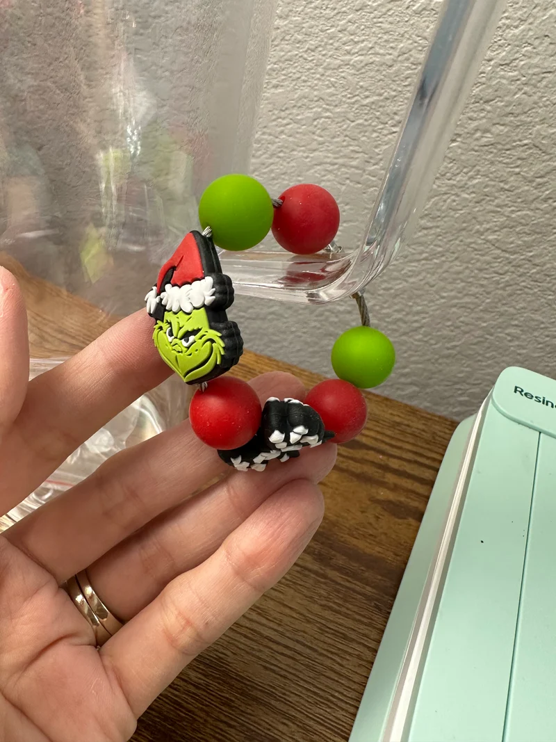 Tumbler handle charm